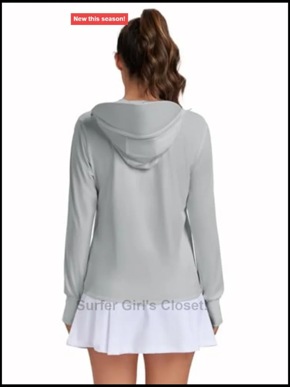 UPF 50+ Sun Protection Hoodie Jacket Lightweight Long Sleeve with Pocket